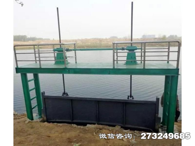 张北水坝拦水闸门
